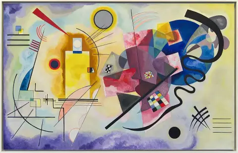 Jaune-rouge-bleu, Vassily Kandinsky, 1925 (détail)
