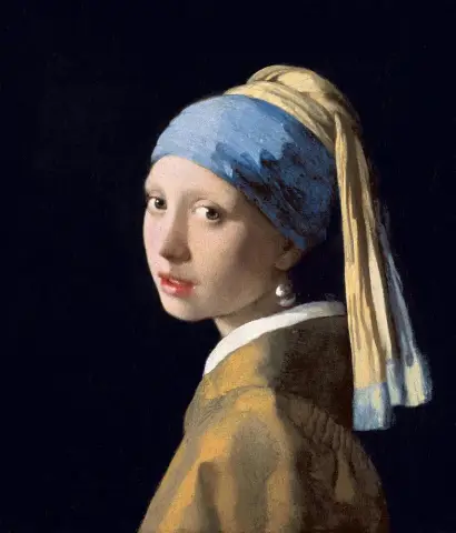 La Jeune Fille à la perle, Johannes Vermeer, v. 1665 (détail)
