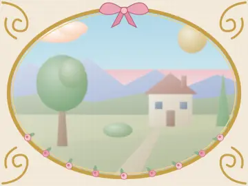 Paysage à la maison, peint par le jeu à la manière : Rococo