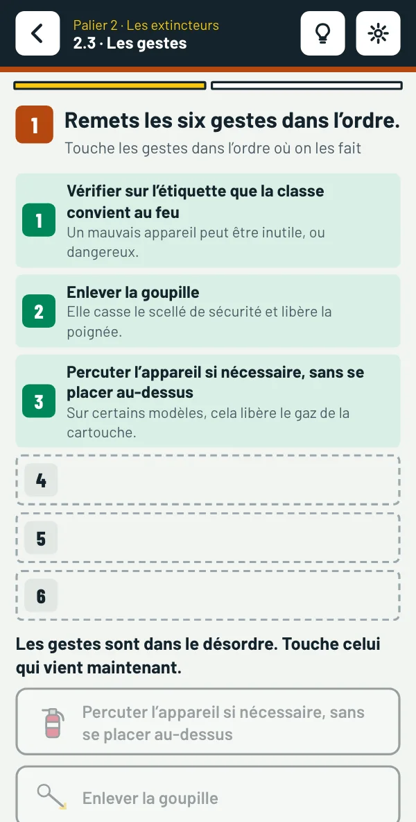 Sur téléphone : trois gestes déjà remis dans l’ordre, trois encore à placer
